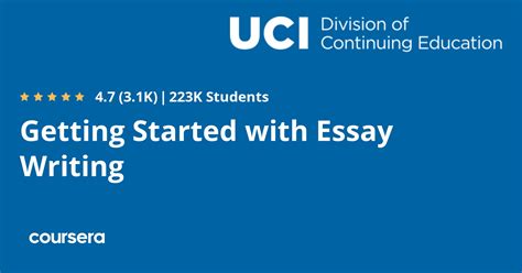 Getting Started With Essay Writing Coursera Essay Writing Practice - Essay Writing Practice