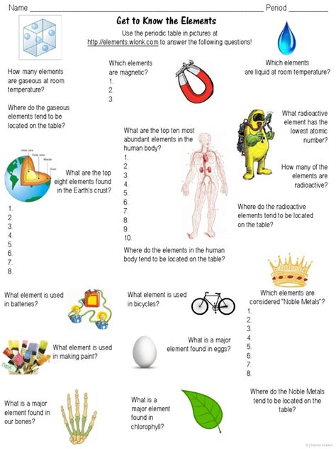 Getting To Know The Elements Answer Key