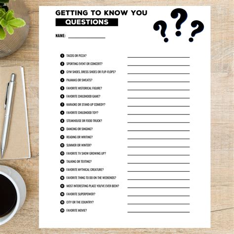Getting To Know You