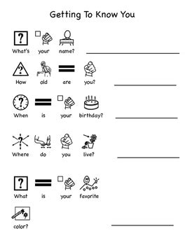 Getting To Know You Adapted Uno The Language Lab