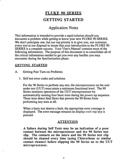 Full Download Getting Started Fluke 