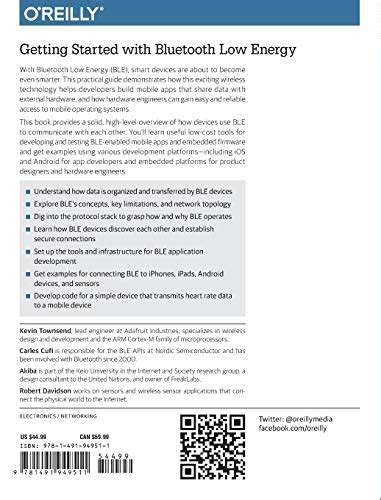 Download Getting Started With Bluetooth Low Energy Tools And Techniques For Low Power Networking 