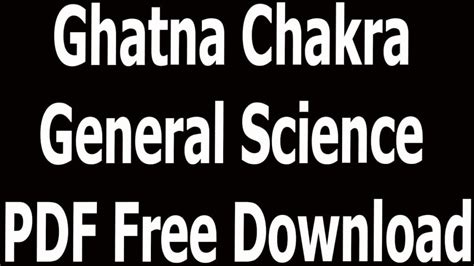 Ghatna Chakra Pdf