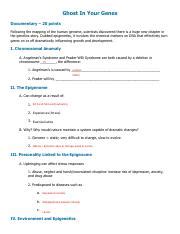 Ghost In Your Genes Answer Key