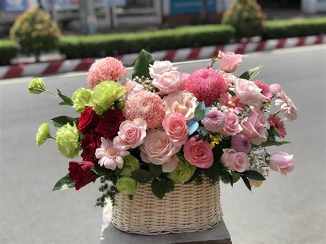 giỏ hoa | Gi hoa ti Hoayeuthuongcom