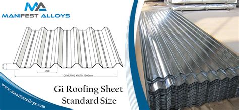 Gi Sheet Size