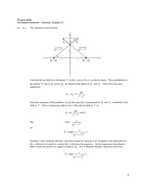 giancoli physics homework solutions