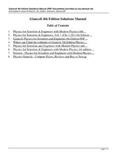 Download Giancoli 4Th Edition Solutions Manual Sitew Com 