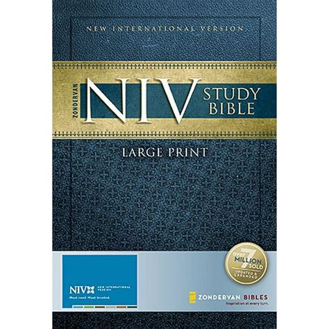 giant print niv study bible