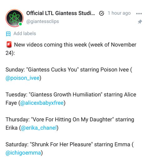 giantess creator profile