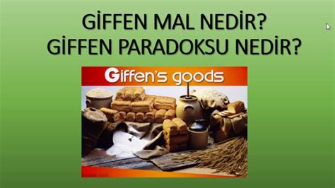 Giffen Mal Nedir