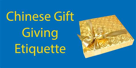 Gift Giving Etiquette In China