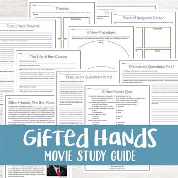 Read Online Gifted Hands Study Guide 