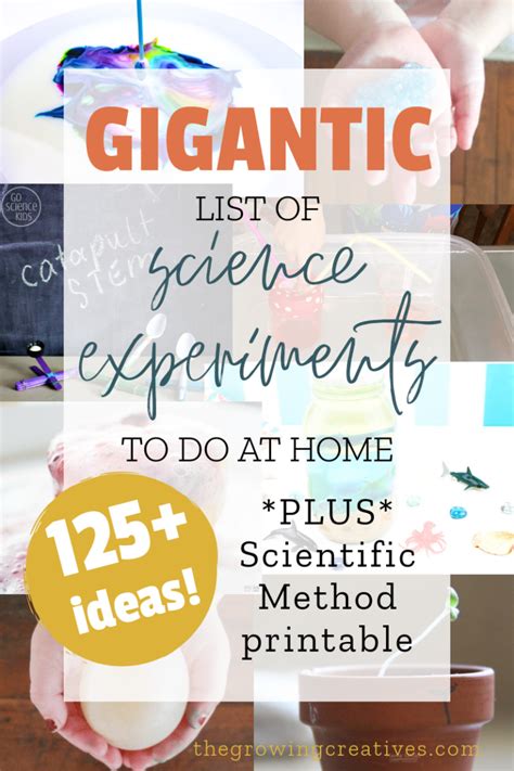 Gigantic List Of Science Experiments Bull The Growing List Of Science Experiments - List Of Science Experiments