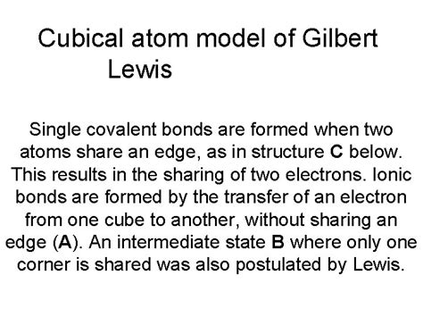 gilbert lewis atomic model