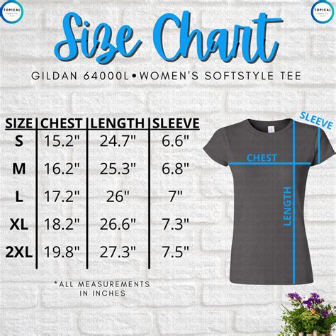 Gildan Size Chart Women 39 S Size Chart Baju - Size Chart Baju