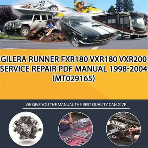 Read Gilera Runner Fxr180 Vxr180 Vxr200 Service Repair Pdf Manual 1998 2004 