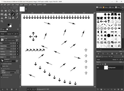 Gimp Arrow Tool