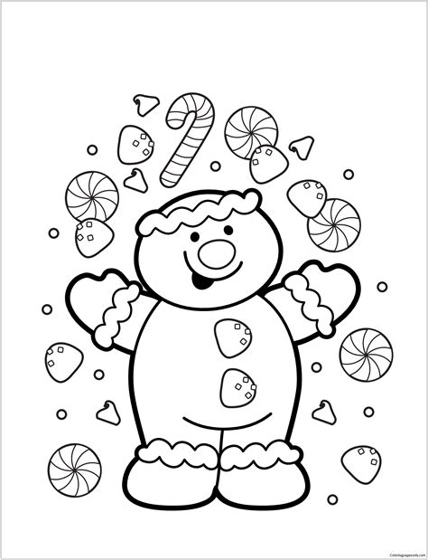 Ginderbread Family Coloring Page Free Printable Coloring Pages Gingerbread Family Coloring Pages - Gingerbread Family Coloring Pages