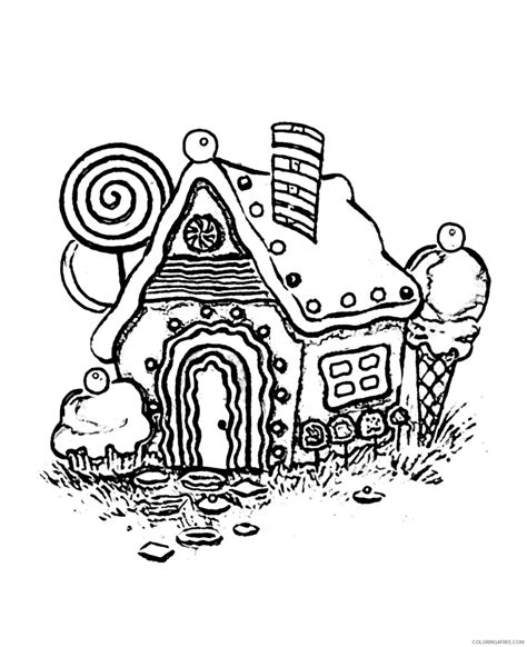 Gingerbread House Coloring Pages Coloring4free Com Gingerbread Cookies Coloring Pages - Gingerbread Cookies Coloring Pages