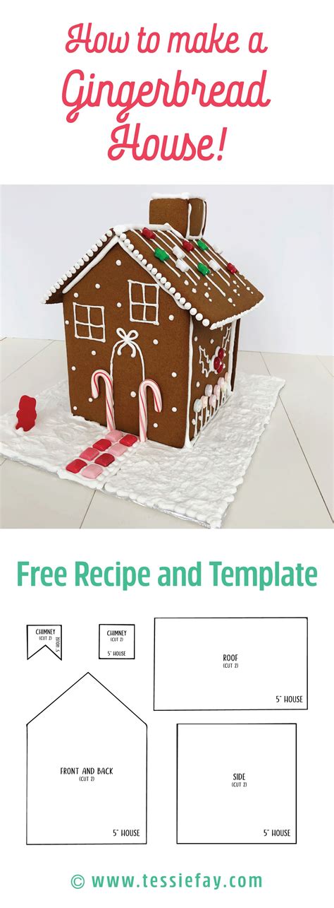 Gingerbread House Templates Recipe Bon Appétit Paper Gingerbread House Template - Paper Gingerbread House Template