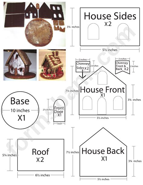 Gingerbread House Templates Template Business Gingerbread House Paper Template - Gingerbread House Paper Template