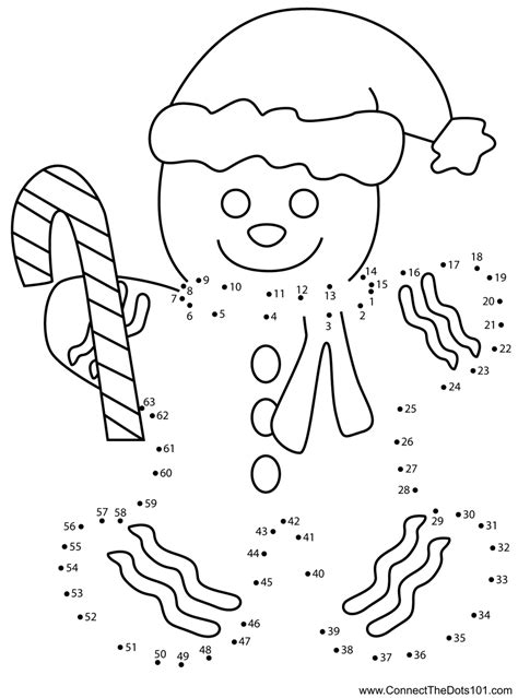 Gingerbread Man Christmas Connect The Dots Colouring Page Gingerbread Man Colouring Sheet - Gingerbread Man Colouring Sheet