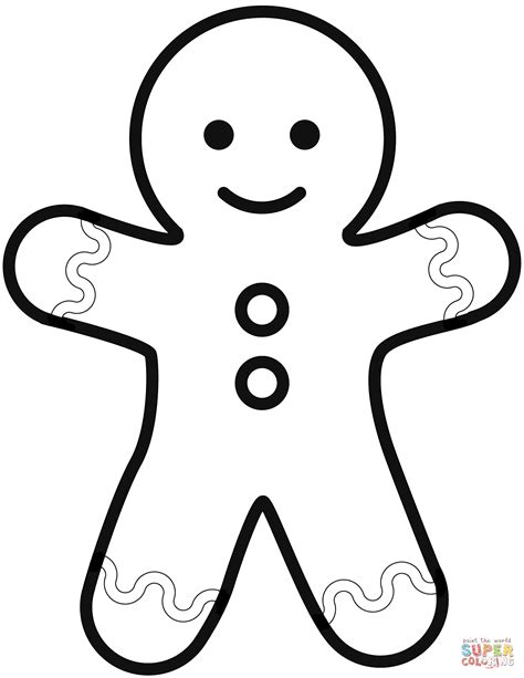 Gingerbread Man Coloring Page Coloring Pages Classcrown Gingerbread Man Coloring Page - Gingerbread Man Coloring Page