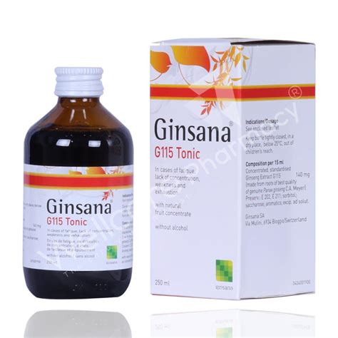 ginsana g115 tonic benefits of drinking