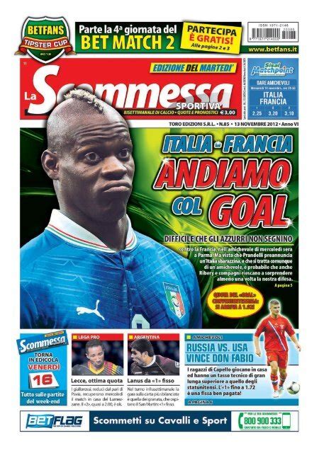 giornale la scommessa sportiva pdf