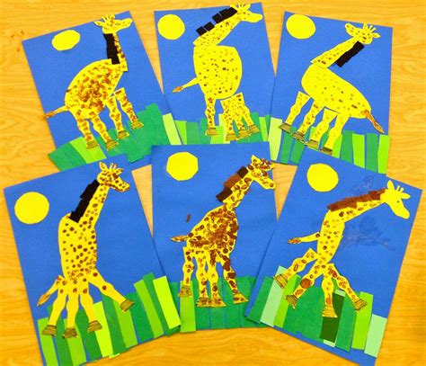 Giraffe Crafts For Kindergarten Kindergarten Giraffes - Kindergarten Giraffes