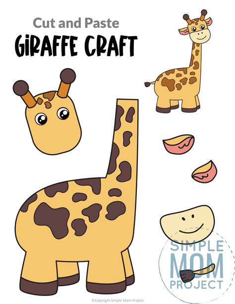 giraffe cut out pattern