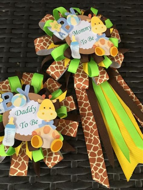 Giraffe For Baby Shower Corsage