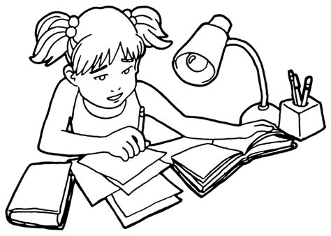 Girl Doing Homework Drawing Experience Top Custom Academic Drawing On Girl Education - Drawing On Girl Education