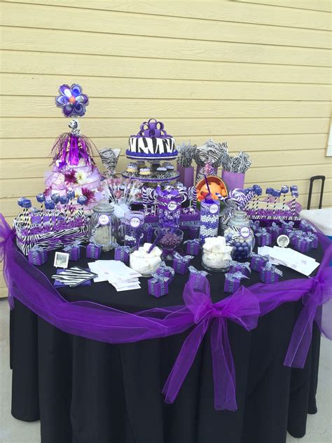 Girl In Purple And Zebra Baby Shower Themes