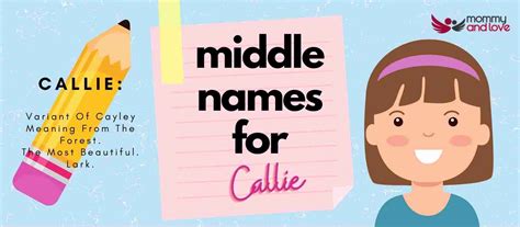 girl names that go with callie