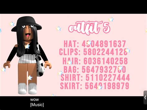 girl roblox clothes codes