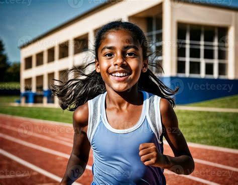girl running