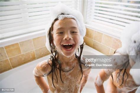 Girls shower together