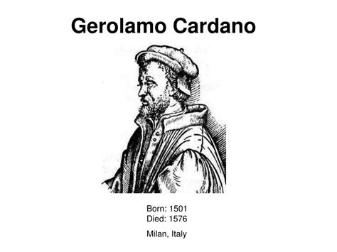 girolamo cardano biography summary form