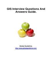 Read Gis Interview Questions And Answers Guide 