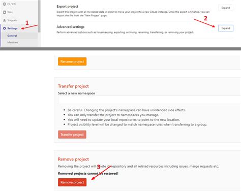 git How to delete a Gitlab repository Stack Overflow