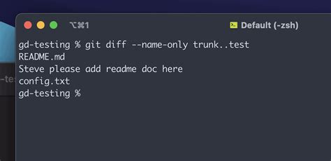git diff name only