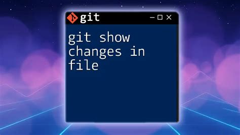 git show changes file