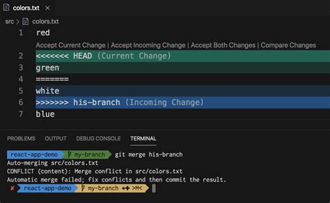 Git Unresolved Conflict