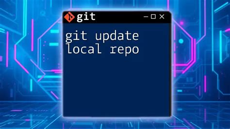 git update local repository from remote