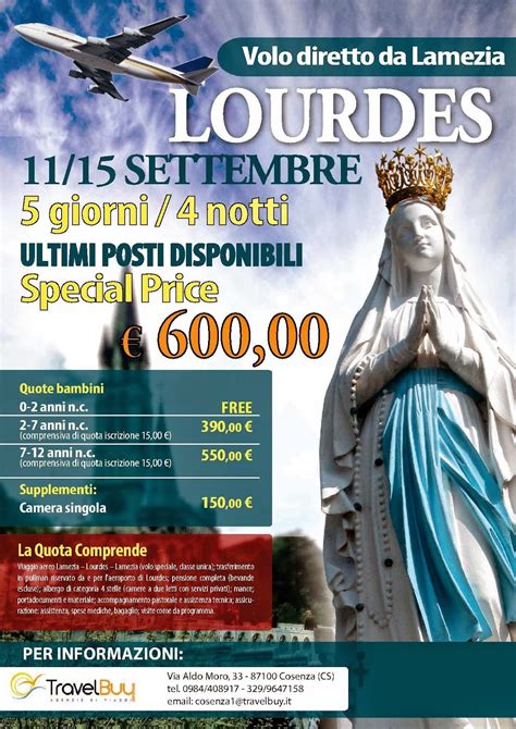 gite organizzate per lourdes