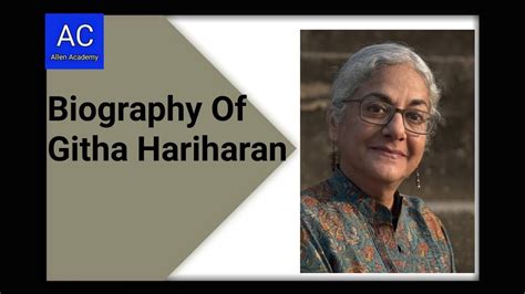 githa hariharan biography of michael