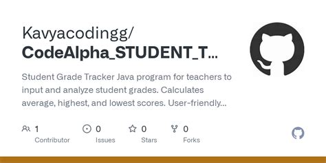 Github Kavyacodingg Codealpha Student Tracker Student Grade Tracker Student Grade Tracker - Student Grade Tracker