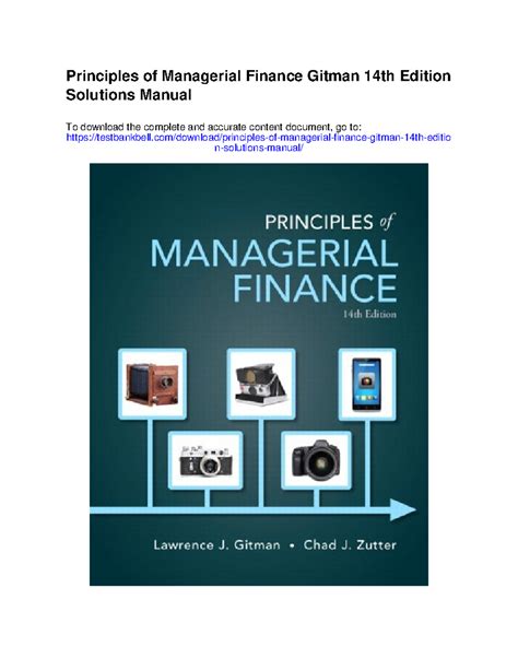 Gitman Solutions Financial Management
